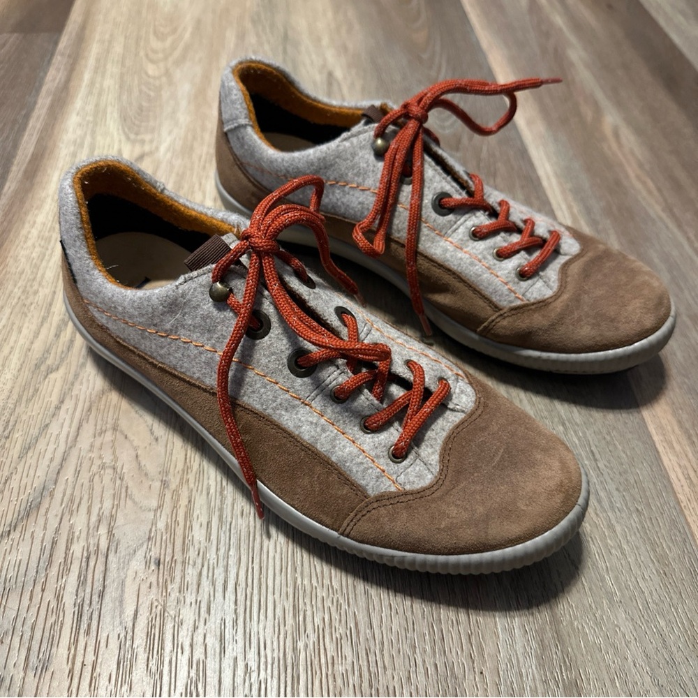 Legero Men’s  Low-top Sneakers Hiking Shoe Size 6.5 US Gore-Tex Brown And Gray